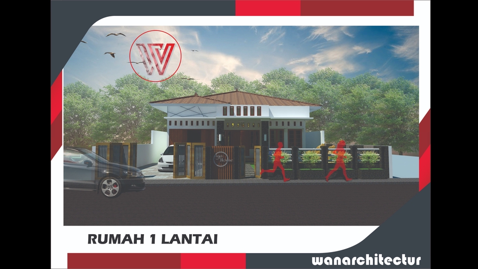 3D & Perspektif - JASA DESAN ARSITEKTUR (INTERIOR, EKSTERIOR, TAMAN, FUNITUR, LANDSCAPE) - 1