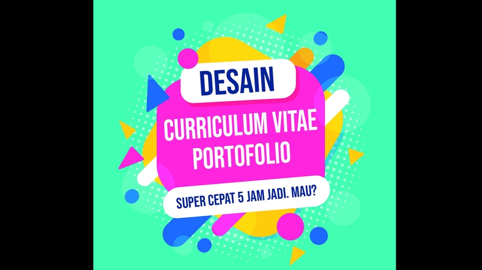 Portfolio & Resume - DESAIN CV/RESUME SUPER CEPAT 5 JAM JADI. MAU??? - 1