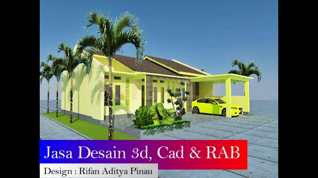 CAD Drawing - Desain arsitektur 3d, Cad drawing dan RAB - 2