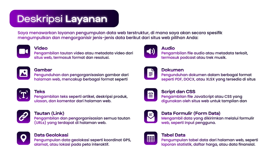 Jasa Lainnya - Pengumpulan Data Online | Web Scraping - 2