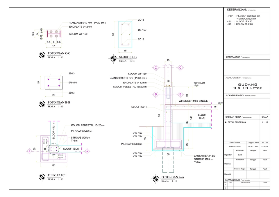Jasa Gambar Arsitek & Struktur IMB PBG Gambar Kerja Bestek