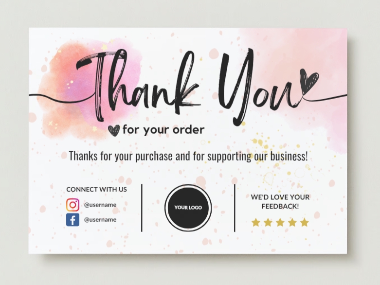 Digital Printing - Desain Thank You Card - 6