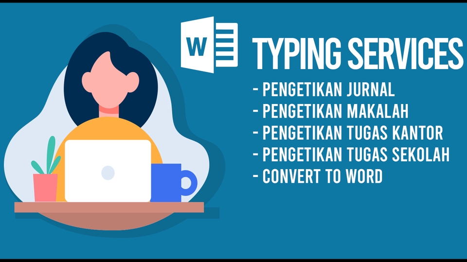 Pengetikan Umum - Layanan Pengetikan Umum (Tugas, Jurnal, Laporan, Convert PDF to Word / Doc) Cepat 24 Jam Selesai. - 1