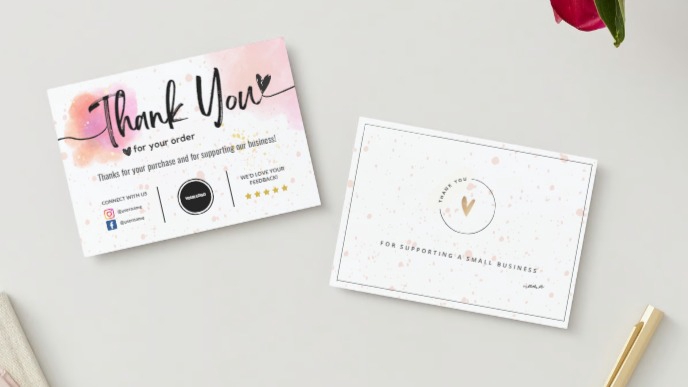 Digital Printing - Desain Thank You Card - 1