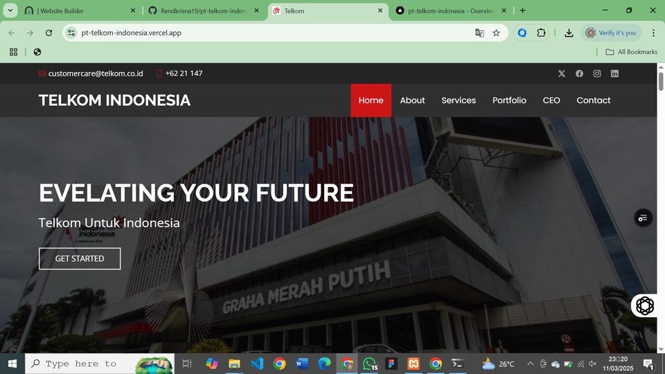 Jasa Pembuatan Website Profesional Telkom Indonesia - Elevating Your Future