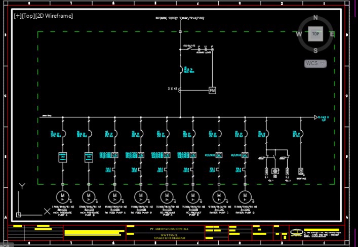 CAD Drawing - Desain Panel Lisrik - 3