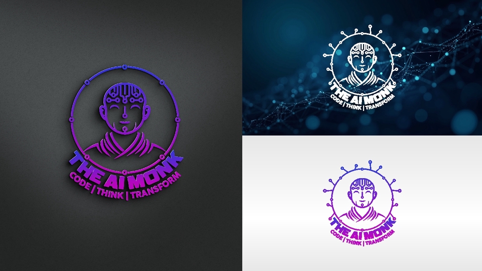 Jasa desain logo AI Monk, logo keren, logo unik, desain logo professional, desain logo murah, jasa buat logo, desain logo online, buat logo online.