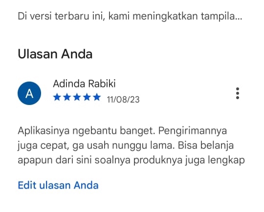 Memberi Review - Review Aplikasi PlayStore Beda Device Beda Akun - 2