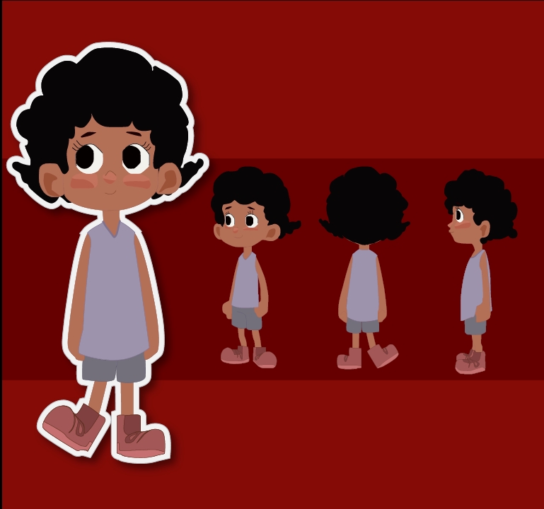 Jasa desain karakter kartun, karakter wanita lucu imut untuk desain game atau aplikasi.