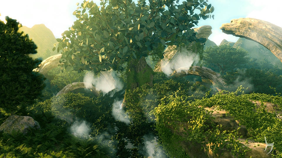 รับทำโมเดล3D ป่าลึกลับ ต้นไม้ใหญ่ โมเดลสามมิติ