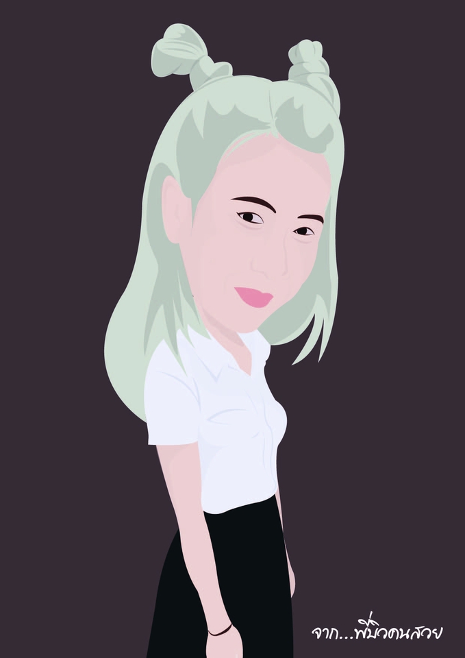 ภาพประกอบเวกเตอร์ - รับวาดvector ลายเส้น การ์ตูน ออกแบบ (ai) - 5