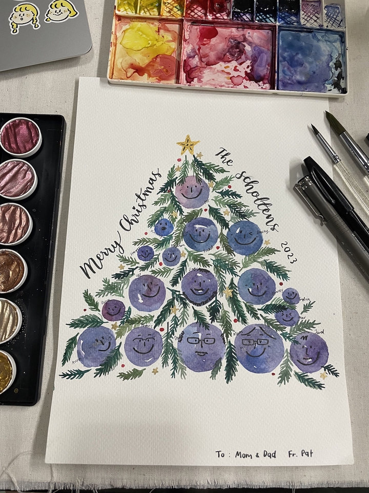 Art & Craft  - รับเขียน Calligraphy และทำการ์ดสีน้ำ ลายดอกไม้ ตามโอกาสต่างๆ - 13