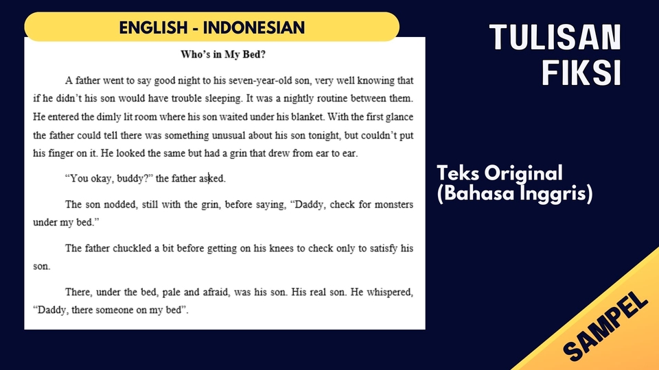 Penerjemahan - [NGEBUT] JASA TRANSLATE B. INDO - B. INGGRIS / B.INGGRIS - B.INDO (SIAP DALAM 4 JAM) - 9