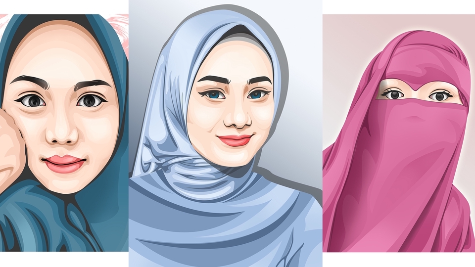 Gambar Potret - DESAIN VECTOR / VEXEL / KARIKATUR 24 JAM JADI - 7