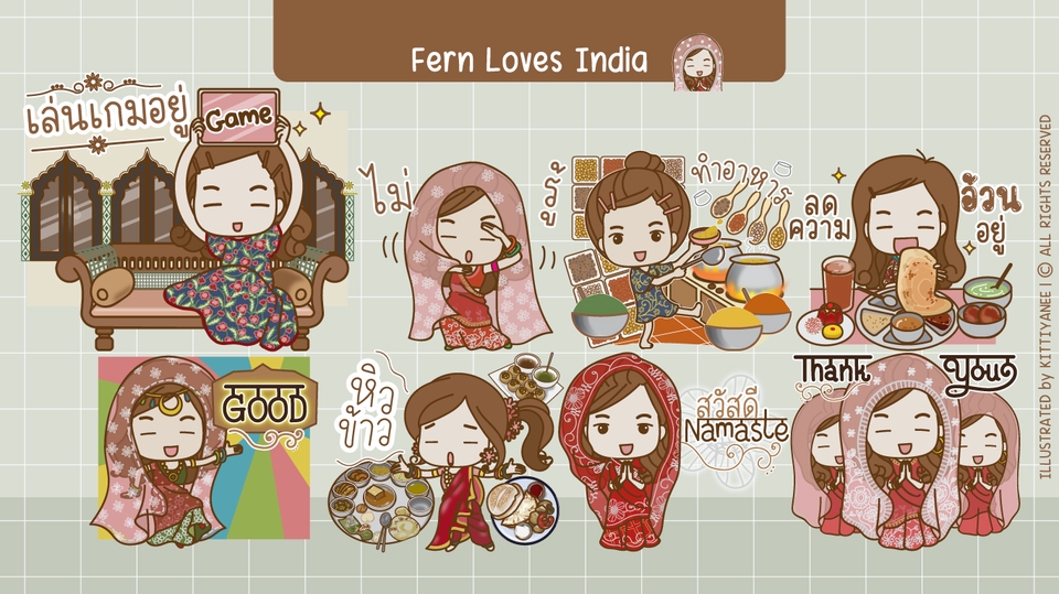 ออกแบบ LINE Sticker - Line Sticker Design ภาพนิ่ง/เคลื่อนไหว (Static/Animated) - 2