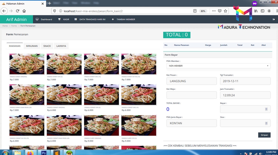 Aplikasi Desktop - Aplikasi Kasir - - 6