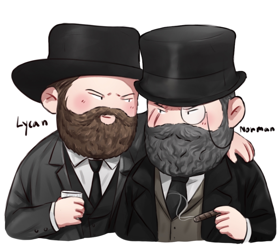 รับวาดรูปการ์ตูน 2 คน ใส่หมวก คู่รัก สไตล์การ์ตูนญี่ปุ่น