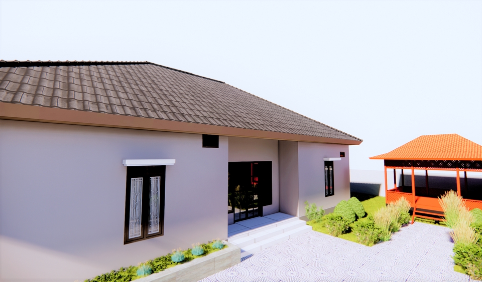 CAD Drawing - Rumah tinggal minimalist modern - 8