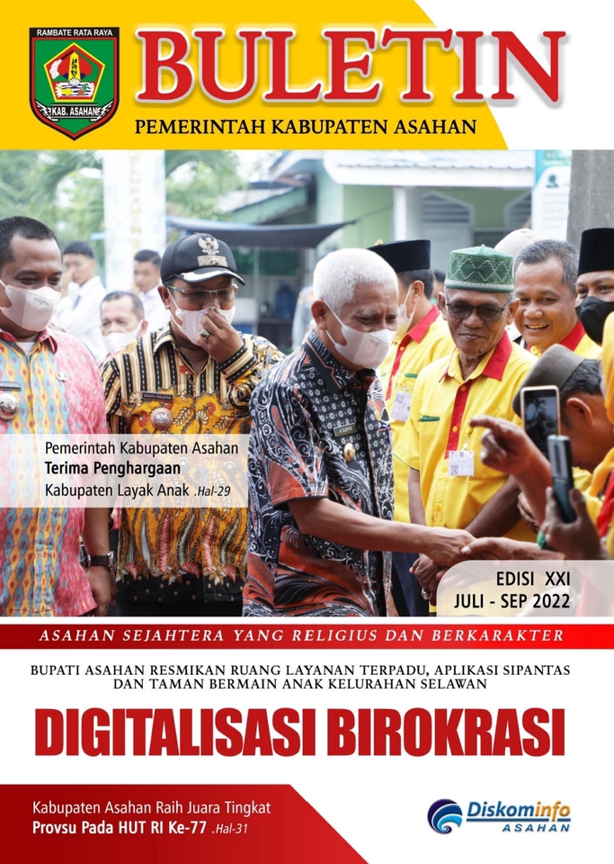 Bulettin Pemerintah Kabupaten Asahan - Juli - September 2022, desain spanduk online, desain spanduk, jasa desain spanduk, desain digital printing,  digital printing, Asahan