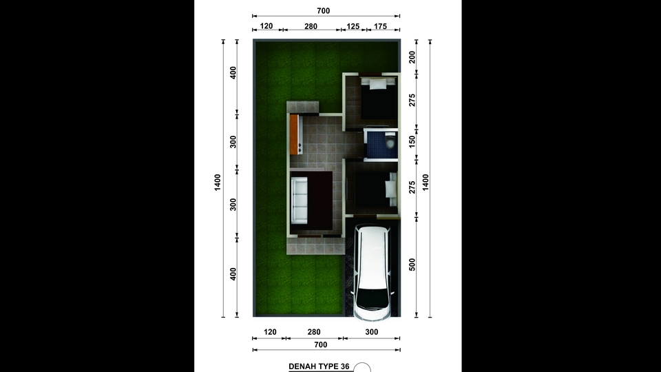 CAD Drawing - DESAIN RUMAH CEPAT , AMANAH DAN TERJANGKAU - 3