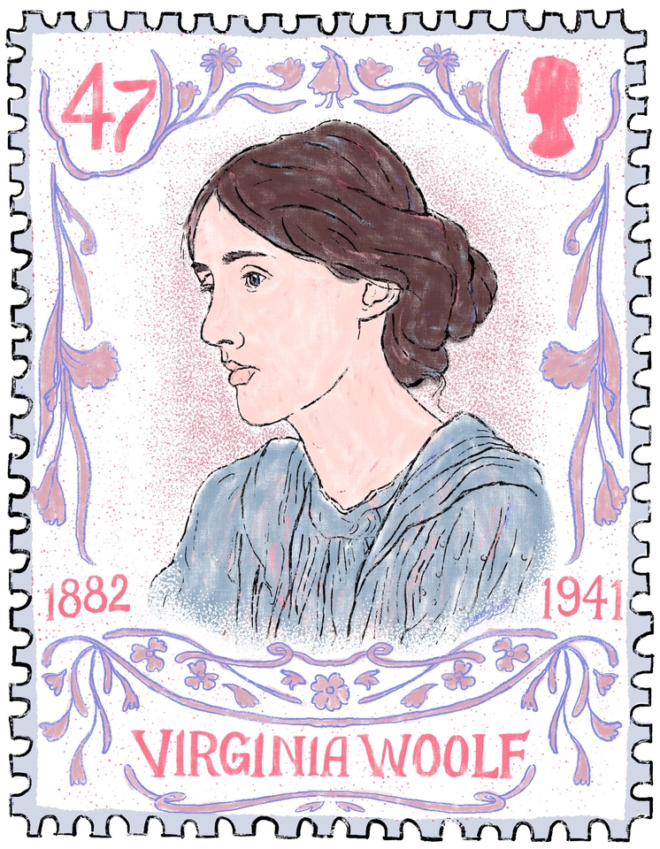 วาดภาพเหมือน Portrait - Portrait made up stamp - วาดภาพคน โทนสีสดใส / pop art - 23