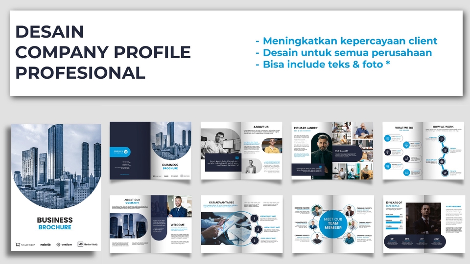 Portfolio & Resume - Desain Company Profile/Profil Perusahaan Menarik & Profesional - 1