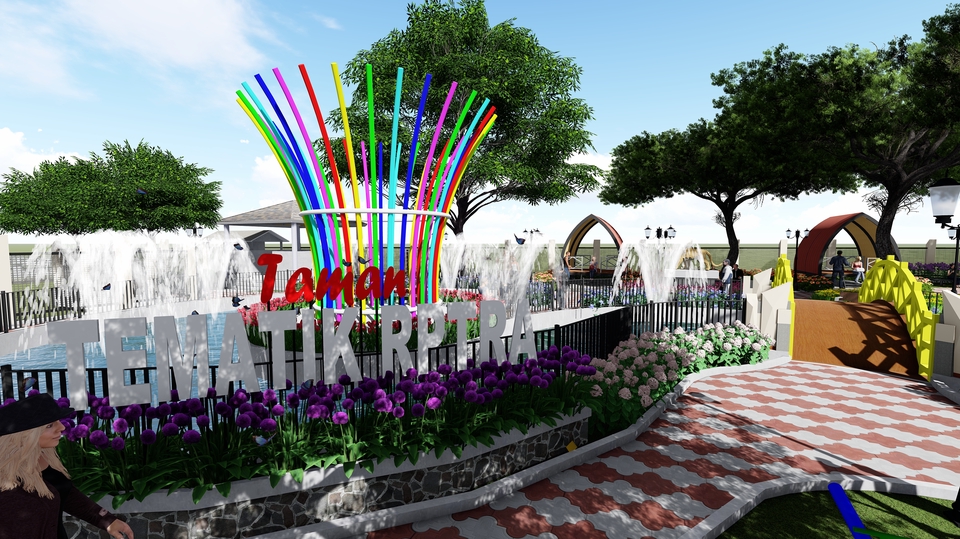 DESIGN TAMAN, LANDSCAPE, DAN RTH 1 HARI JADI