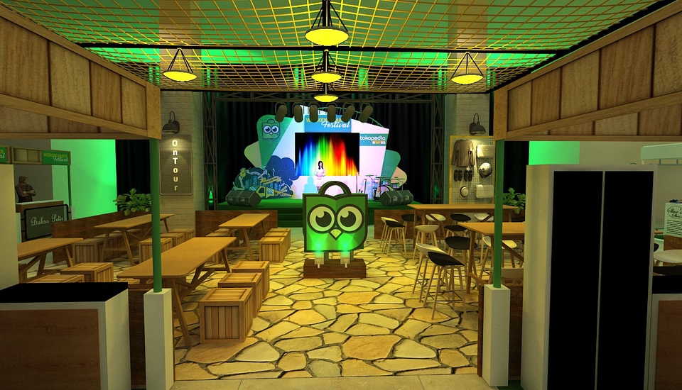 3D & Perspektif - 3d desain booth Pameran - 28