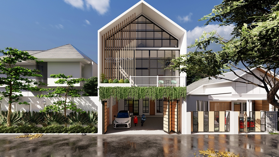 3D & Perspektif - Desain Arsitektur + Denah 3D + Rendering Exterior - 1