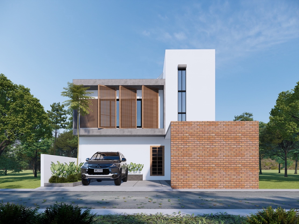 Jasa drafter arsitek untuk desain rumah modern dengan autocad