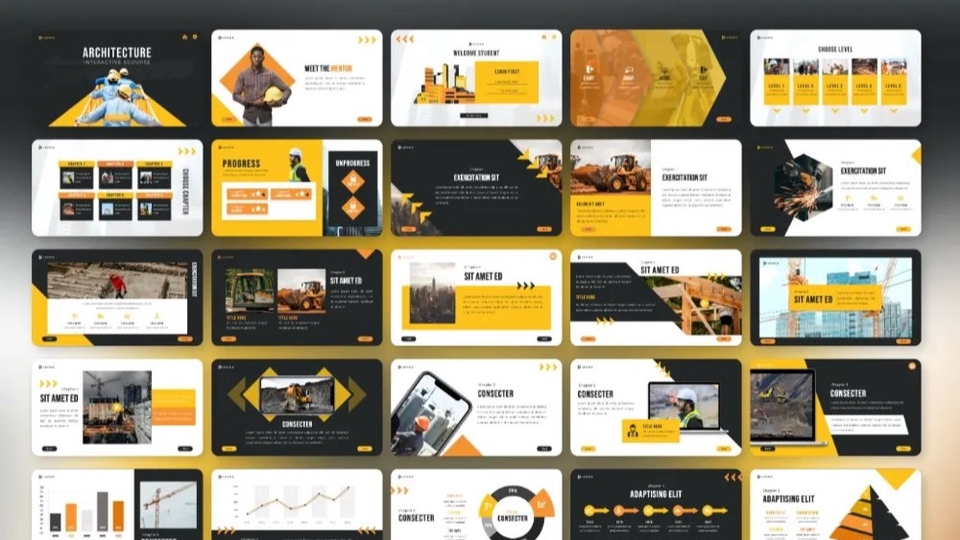 Jasa Lainnya di Visual dan Audio - Template ppt presentasi interaktif untuk kebutuhan E-Course, Presentation dan Webinar Creator