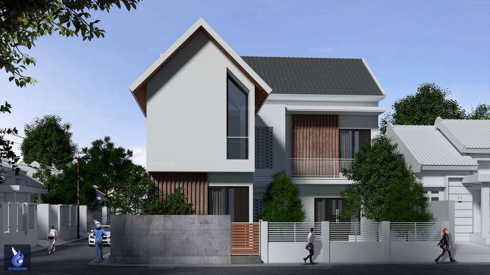 Jasa drafter autocad freelance untuk desain rumah minimalis modern.