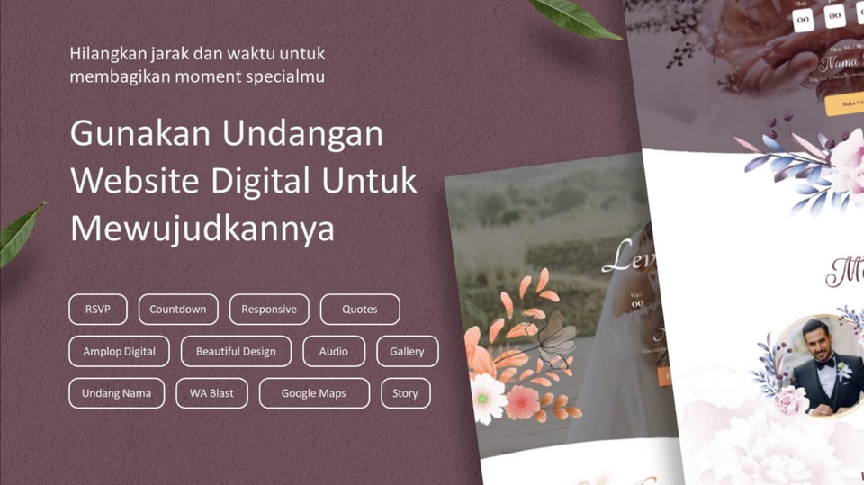 Kartu Ucapan & Video - Undangan Pernikahan Website Digital - 1