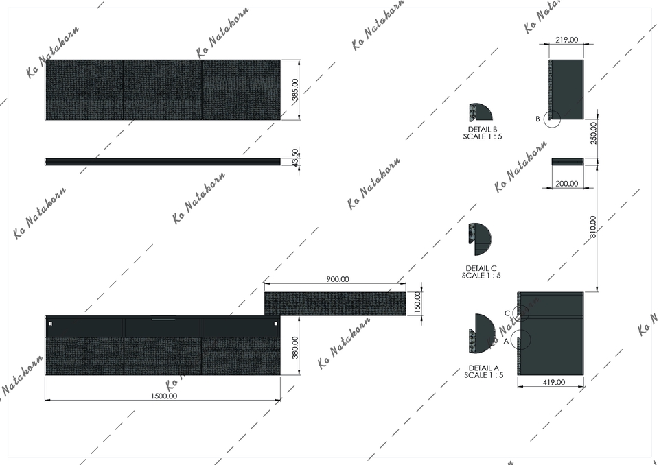 ออกแบบตกแต่งภายในและภายนอก - รับออกแบบและเขียนแบบ 2D 3D เฟอร์นิเจอร์ต่างๆ - 14