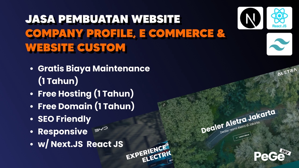 Jasa Developing Website Agar Lebih Responsive Dengan Harga Terjangkau - Pembuatan Landing Page, Company Profile, E Commerce, & Website Custom