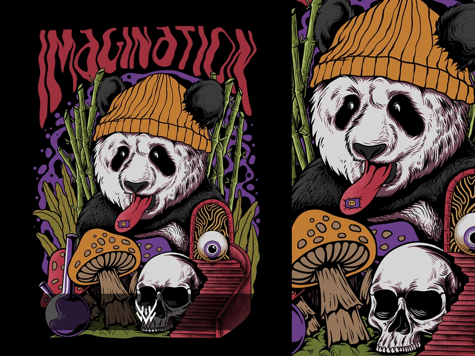 Gambar dan Ilustrasi - DESAIN ILUSTRASI MERCHANDISE, APPAREL,SKATE DESIGN, CLOTHINGLINE - 3