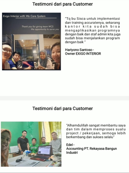 Akuntansi dan Keuangan - Pembuatan laporan keuangan perusahan dan analisa, Setting dan training software akuntansi (Accurate) - 6