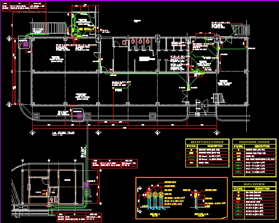 CAD Drawing - Mechanical & Electrical Desain Gambar 2D MEP M.E - 13