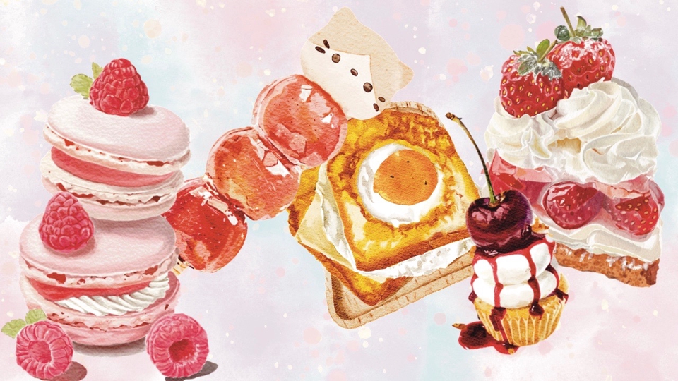 วาดภาพประกอบ - วาดภาพประกอบสีน้ำ :: อาหาร - 1