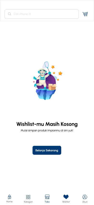 Desain UI UX untuk aplikasi mobile dengan astronaut dan bintang di latar belakang, cocok untuk pengguna yang mencari desain aplikasi mobile, desain UI UX untuk aplikasi, jasa desain aplikasi mobile.