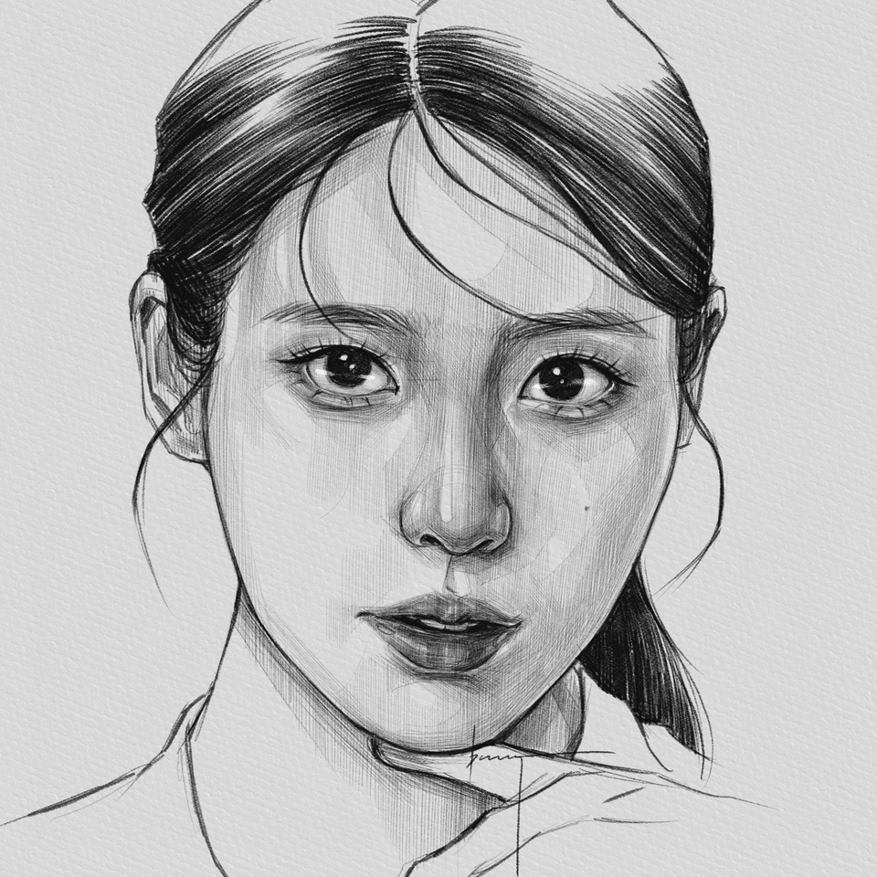 วาดภาพเหมือน Portrait - รับวาดภาพเส้น sketch ขาวดำและสี สไตล์ Free-hand drawing - 4