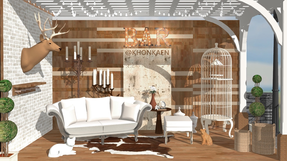 รับออกแบบ perspective 3d โมเดลบ้าน 3 มิติ ภายในบ้านสวย หรู ออกแบบร้าน 3d