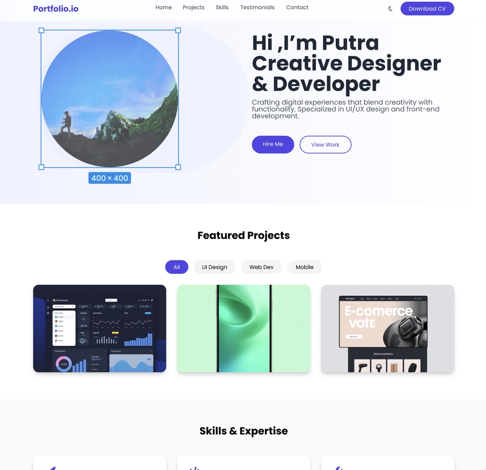 Desain UI UX mobile app dengan antarmuka modern dan mudah digunakan.
