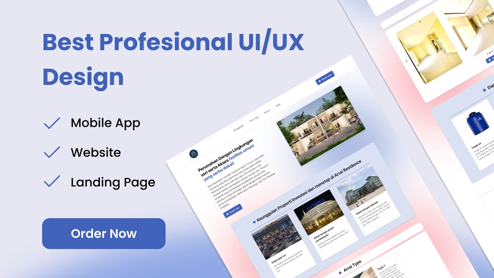 UI & UX Design - Desain UI/UX untuk Website, Mobile App dan Landing Page - 1