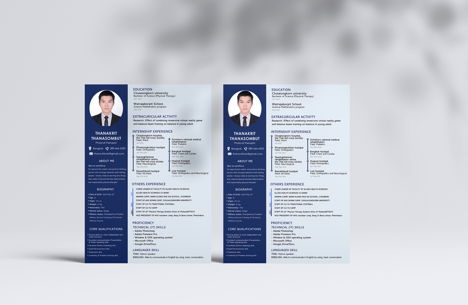 Portfolio & Resume - Resume/CV สวย ได้ทุกสไตล์ เพื่อสมัครงาน - 3