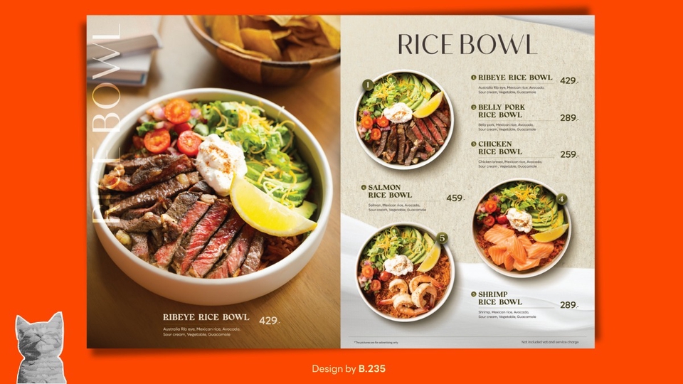 ออกแบบแบนเนอร์เมนูอาหารร้านอาหาร ออกแบบ banner ร้านอาหารไทย แบนเนอร์โปรโมทอาหาร