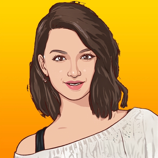 Gambar Potret - Desain Ilustrasi Vexel/Vector Art Wajah Gambar Potret - 13