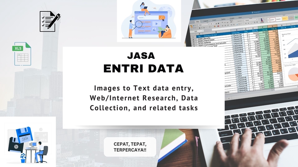 Entri Data - Jasa Entri Data (Images to Text Data Entry, Web/Internet Research, Data Collection, etc) - 1