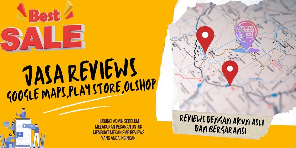 Memberi Review - Jasa Reviews/Follower/Coment/Post/Like dll Google Maps Olshop Play store Sosmed - 4