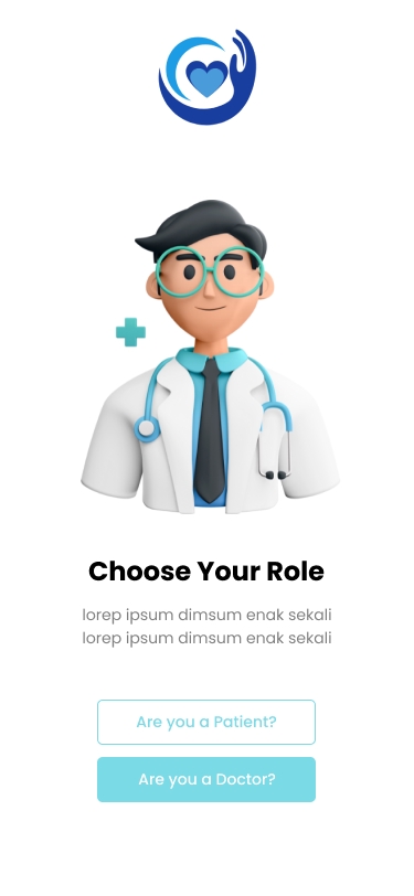Jasa pembuatan aplikasi android untuk kesehatan dengan desain dokter dan pasien.